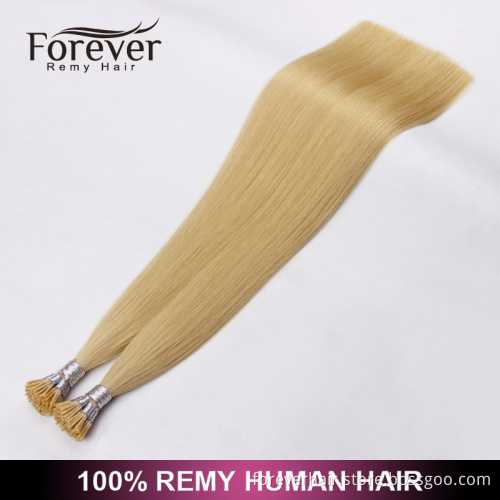 Forever high quality 100 brazilian remi human hair extensions wholesale #24 double drawn i tip hair